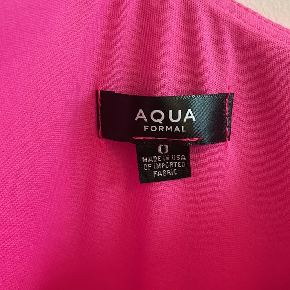 Aqua One-Shoulder Midi Dress Pink Size 0 - Picture 6 of 9